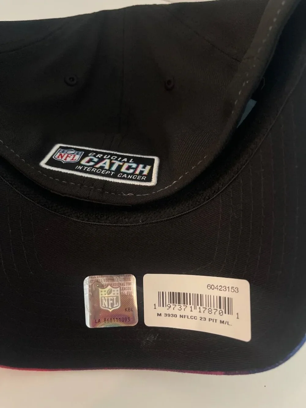New Era 39Thirty NFL Pittsburgh Steelers Crucial Catch Flex Fit Hat Cap Size M/L